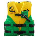 เสื้อชูชีพไซส์ S มีสีส้มเหลือง, แดง-เหลือง. เขียว-เหลือง