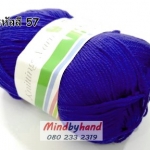 ไหมพรม คอตตอลมายด์ รหัสสี 57 สีน้ำเงินเข้ม