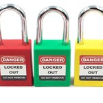 กุญแจนิรภัย ก้านอลูมิเนียม 38 มม. 38MM Safety Padlock Aluminium shackle รุ่น P38A