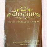 ►สอบเข้าเตรียมอุดม◄ Destiny หนังสือสรุปเนื้อหาวิชาวิทย์ คณิต อังกฤษ สำหรับเตรียมตัวสอบเข้าชั้น ม.4 สายวิทย์ ร.ร.เตรียมอุดมศึกษาและ ร.ร.ชั้นนำ จัดทำโดยรุ่นพี่ ร.ร.เตรียมอุดมศึกษา มีสรุปเนื้อหาวิชาวิทยาศาสตร์ คณิตศาสตร์ ภาษาอังกฤษในระดับชั้น ม.ต้น มีเน้นสูต