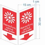 ป้ายสติ๊กเกอร์ 3m สติ๊กเกอร์สะท้อนแสง ขนาด 15 x 15 x 30 cm แบบมาตรฐาน