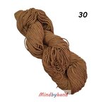 เชือกฟอกนิ่ม เกรด A แบบไจ 30 สีน้ำตาลทอง