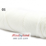 ไหมพรมวาเลนไทน์ รหัสสี 01 White