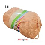 ไหมพรม คอตตอลมายด์ รหัสสี 521 สีส้มโอรส