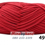 ไหมผ้ายืด (T-Shirt) เกรด A รหัสสี 49 สีแดงเข้ม