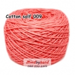 ไหมคอตตอลซอฟท์ เส้น 4 ply รหัสสี 09 สีส้มพาสเทล