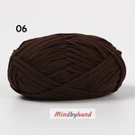 ไหมเส้นแบน น้ำหนัก 200g. รหัสสี 06 สีน้ำตาลมืด