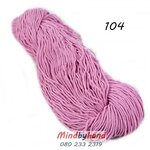 เชือกฟอก แบบไจ 104 สีชมพูนมเย็น