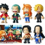 โมเดลวันพีช ชุดนั่งหัวเราะ มี 6 ตัว/ชุด