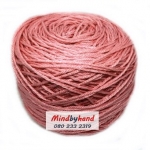 เส้นฝ้ายอินโด รหัสสี 09 สีชมพูกะปิ