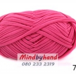 ไหมผ้ายืด (T-Shirt) รหัสสี 07 สีชมพูเข้ม