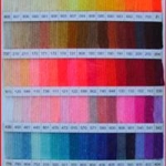 ตารางเทียบสีไหมพรม Eagle สีพื้น