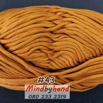 ไหมพรม คอตตอลมายด์เส้นใหญ่ รหัสสี 43 สีราชนิยม (สีพระ)