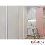 [O19] งานติดตั้งวอลเปเปอร์ คลีนิค ที่รามอินทรา ติดกันยาวๆค่า 80 กว่าม้วน ส่วนผ้าม่านรอชมผลงานนะค้า