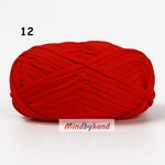 ไหมเส้นแบน น้ำหนัก 200g. รหัสสี 12 สีแดง