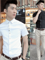 เสื้อผ้าผู้ชาย | เสื้อเชิ้ตผู้ชาย เสื้อเชิ้ตแฟชั่นชาย แขนสั้น แฟชั่นเกาหลี