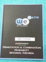 ►วีเบรน◄ MA 2705 คณิตศาสตร์ ม.5 Assignment วิธีเรียงสับเลี่ยน จัดหมู่ และความน่าจะเป็น เล่มตะลุยโจทย์ มีจดละเอียดบางหน้า มีเฉลยละเอียดของอาจารย์ครบทุกข้อ แสดงวิธีทำอย่างละเอียด หนังสือจดโดยน้องที่ติดมหาวิทยาลัยธรรมศาสตร์