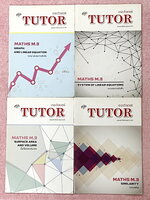 ►The Tutor◄ Math ม.3 วิชาคณิตศาสตร์ ระดับชั้น ม.3 รวม 4 เล่ม บทที่ 1-4 มีสรุปสูตรเนื้อหา โจทย์ประจำบท เนื้อหาและโจทย์ยากลึกถึงเตรียมตัวสอบเข้า ม.4 โรงเรียนดัง มีจดบางหน้า จดละเอียด มีเฉลยด้านหลังทุกเล่ม