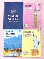 ►ครูพี่แนน Enconcept◄ หนังสือกวดวิชาภาษาอังกฤษ Ultimate Grammar ระดับชั้น ม.ปลาย 3 เล่ม + สมุดโน้ตในคอร์สเรียนอีก 1 เล่ม - ในหนังสือเรียนทั้ง 3 เล่ม มีสรุปหลักแกรมม่าไวยากรณ์ระดับชั้น ม.4-5-6 ทั้งหมด มี Tips & Tricks เทคนิคลัดในการดูหลักแกรมม่าเยอะมาก มีก