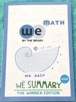 ►We Brain วีเบรน◄ MA A620 We Summary The Winner Edition หนังสือกวดวิชาสรุปเนื้อหาคณิตศาสตร์ ม.ต้น ครบทั้งหมดทุกบท อ่านเข้าใจง่าย ในหนังสือมีรวบรวมสูตร ,Concept สำคัญรวมถึงมีสูตรลัดและเทคนิควิธีคิดแบบเหนือชั้นของอาจารย์ เหมาะสำหรับนักเรียนชั้นม.ต้น ที่กำลั
