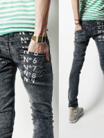 กางเกงผู้ชาย | กางเกงยีนส์ชาย กางเกงยีนส์ยืดขายาว แฟชั่นเกาหลี