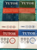►พี่ตุ้ยเดอะติวเตอร์◄ The Tutor ครบเซ็ทหนังสือกวดวิชารวมข้อสอบ Entrance วิชาคณิตศาสตร์ 4 เล่ม มีหนังสือรวมโจทย์คณิต Ent ม.ปลายเล่ม 1+2 และหนังสือเล่มเฉลยละเอียดอีก 2 เล่ม ในหนังสือรวมโจทย์มีจดครบเกือบทั้งเล่ม จดละเอียดมาก ตั้งใจเรียน มีจดเทคนิคลัดหลายจุด
