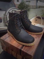 รองเท้าผู้ชาย | รองเท้าแฟชั่นชาย Dark Navy Boots หนังนูบัคแท้ กันน้ำ