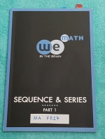 ►We Brain◄ MA FR17 หนังสือกวดวิชา คณิตศาสตร์ ม.5+ม.6 ลำดับและอนุกรม เล่ม 1 มีสรุปเนื้อหา สูตรสำคัญ ก่อนตะลุยทำโจทย์แบบฝึกหัด มีข้อควรรู้ ข้อควรระวัง เทคนิคลัดเยอะมาก จดเกินครี่งเล่ม จดละเอียด โจทย์ Assignment มีเฉลยละเอียดและวิธีทำละเอียด