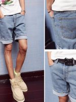 กางเกงผู้ชาย | กางเกงยีนส์ชาย กางเกงยีนส์ขาสั้น แฟชั่นเกาหลี