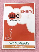 ►วีเบรน◄ หนังสือกวดวิชา วีเบรนซัมมารี่ We Summary The Winner Edition สรุปเนื้อหาวิชาเคมี ม.ปลาย ทั้งหมด มีสรุป Idea และเทคนิคสำคัญ พร้อมทั้งตัวอย่างโจทย์ในแต่ละหัวข้ออย่างครบถ้วน เพื่อใช้อ่านทบทวน และสร้างความมั่นใจในการสอบทุกสนาม พิมพ์สีทั้งเล่ม มีภาพน่า