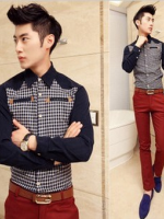 เสื้อผ้าผู้ชาย | เสื้อเชิ้ตผู้ชาย เสื้อเชิ้ตแฟชั่นชาย แขนยาว แฟชั่นเกาหลี