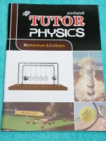 ►The Tutor◄ หนังสือเรียนฟิสิกส์ ม.ปลาย โมเมนตัมและการชน มีสรุปเนื้อหาสั้นๆ ก่อนตะลุยทำโจทย์แบบฝึกหัด โจทย์มีหลายระดับ ตั้งแต่ขั้นง่ายๆเบสิก,ปานกลาง จนถึงระดับยาก advanced ด้านหลังมีเฉลย หนังสือใหม่เอี่ยม