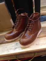 รองเท้าผู้ชาย | รองเท้าแฟชั่นชาย Brown Redwing replica หนัง Oiled Pull Up (หนังวัวแท้)