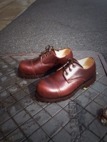รองเท้าผู้ชาย | รองเท้าแฟชั่นชาย Brown Safety Shoes หนัง Oiled Pull Up