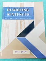 ►เตรียมอุดม◄ อ.เอมอุษา (อดีตครูโรงเรียนเตรียมอุดมศึกษา) หนังสือเรียนวิชาภาษาอังกฤษ Rewriting Sentences มีสรุปหลักการเขียน Writing ในวิชาภาษาอังกฤษ อาจารย์มีเน้นจุดที่ต้องระวังเป็นพิเศษและข้อสังเกตสำคัญที่ควรจำ ด้านหลังมี Test โจทย์ข้อสอบรวมทั้งหมด 11 ชุด 