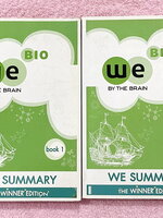 ►วีเบรน◄ We Summary The Winner Edition เล่ม 1+2 หนังสือกวดวิชาสรุปเนื้อหาชีววิทยา ม.ปลาย ครบทั้งหมดทุกบท อ่านเข้าใจง่าย ตรงตามหลักสูตรของกระทรวงศึกษาธิการ อาจารย์มีเน้นจุดที่ชอบออกข้อสอบ มีสรุปเนื้อหากระชับและเทคนิคลัดเยอะมาก พิมพ์สีทั้งเล่ม มีภาพน่ารักๆป