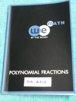 ►วีเบรน◄ MA A517 คณิตศาสตร์ ม.3 เศษส่วนของพหุนาม Polynomal Fractions สรุปเนื้อหาสูตรสำคัญ หนังสือใหม่เอี่ยม ไม่มีเขียน มีโจทย์ Assignment ,ข้อสอบ ร.ร.เตรียมอุดมปีเก่า และแนวข้อสอบ มีเฉลยละเอียดของอาจารย์ครบทุกข้อ แสดงวิธีทำอย่างละเอียด มีแทรกเทคนิคลัดและว