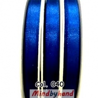 ริบบิ้นผ้าซาติน ขนาด 7 มิล No.40 สีน้ำเงิน