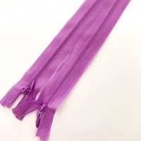 ซิปซ่อนถอดได้ 10 นิ้ว สีม่วง