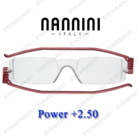 Nannini ทรงเล็ก ขาสีแดงอ่อน เบอร์ +250