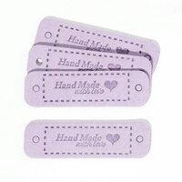 แผ่นหนัง Handmade สีม่วงอ่อน (ต่ออัน)
