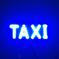 ป้ายไฟ Taxi LED สีน้ำเงิน