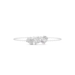 สร้อยข้อมือเพชรโมอีส Oval Princess pear Cut Diamond Bracelet