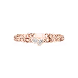 กำไลข้อมือเพชรโมอีส Cuban Chain Link Mens Bracelet Printable Design