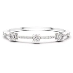 กำไลข้อมือเพชรโมอีส New Trending Design Round Diamond Bracelet Woman