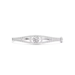 กำไลข้อมือเพชรโมอีส Round Diamond Split Bracelet for Woman