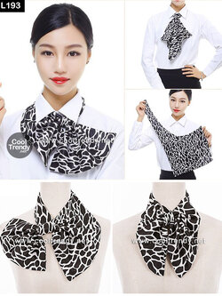 ผ้าพันคอสำเร็จรูป ผ้ายูนิฟอร์ม uniform ผ้าไหมซาติน : L193