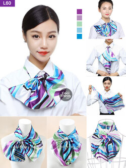 ผ้าพันคอยูนิฟอร์ม ผ้าพันคอสำเร็จรูป ผ้าไหมซาติน : L60