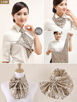 ผ้าพันคอสำเร็จรูป ผ้ายูนิฟอร์ม uniform ผ้าไหมซาติน : L196