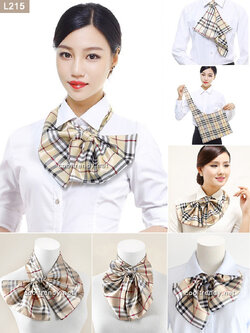 ผ้าพันคอสำเร็จรูป ผ้ายูนิฟอร์ม uniform ผ้าไหมซาติน : L215